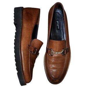 Paul Green Brown Leather Loafers